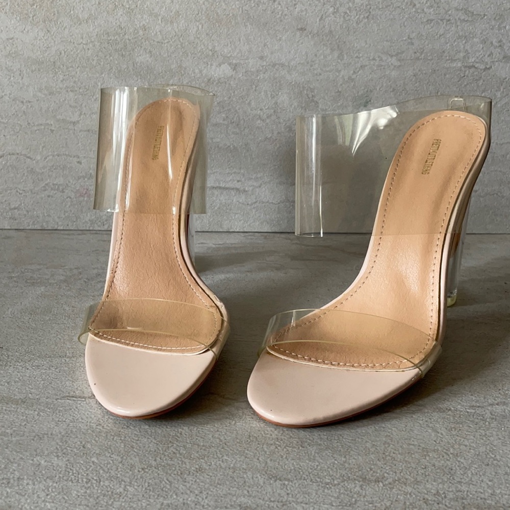 Clear heels